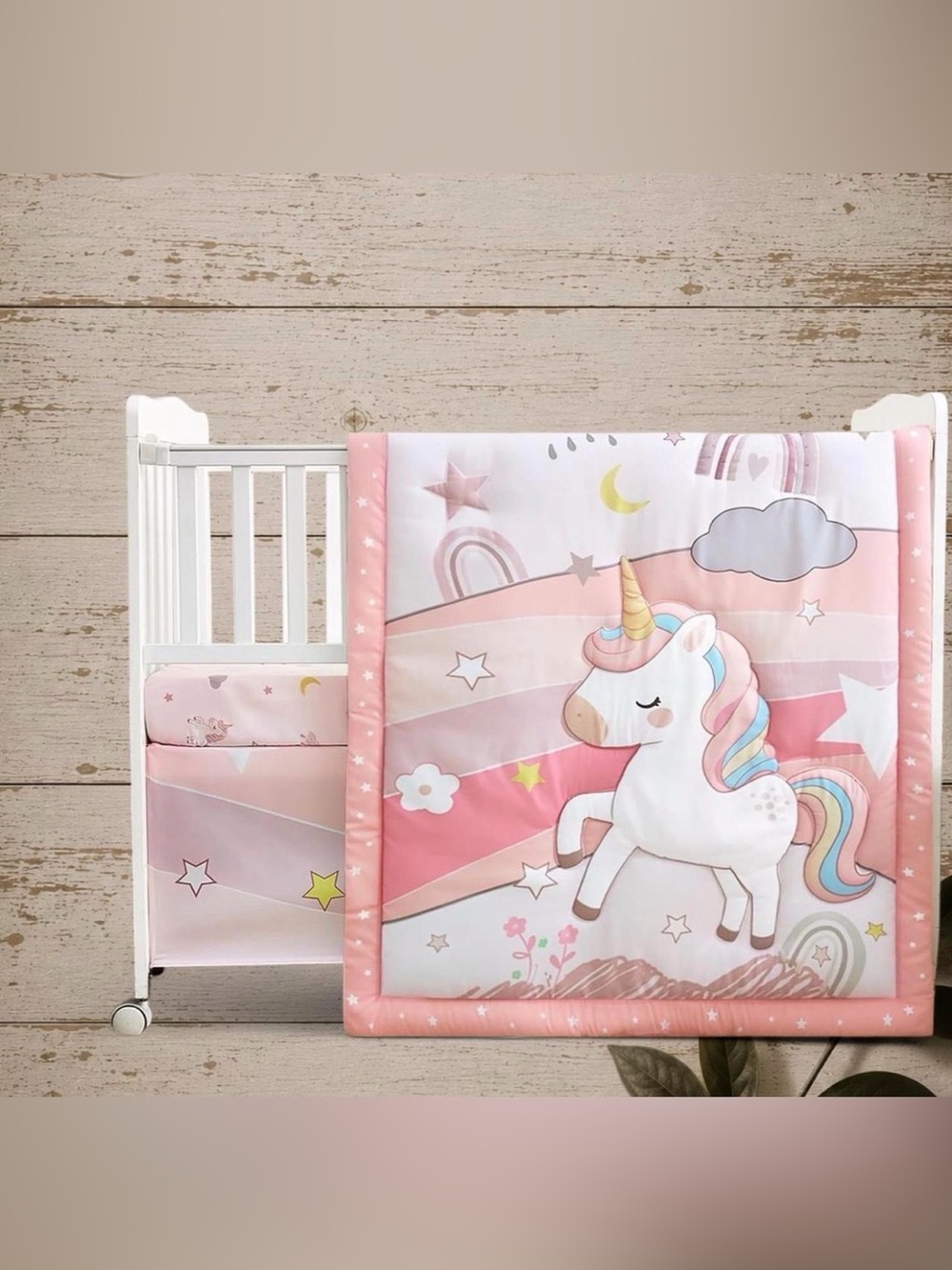 NWT NacoMoco 3-Piece Crib Bedding Set